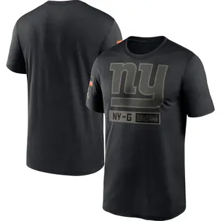 New York Giants Men's 2020 Salute to Service Team Logo Performance T-Shirt - Black