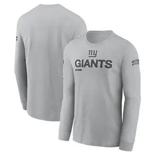New York Giants Men's 2024 Salute To Service Long Sleeve T-Shirt - Gray