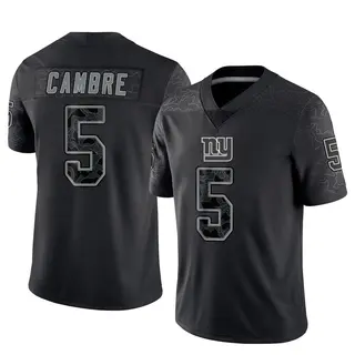 New York Giants Men's Dalen Cambre Limited Reflective Jersey - Black
