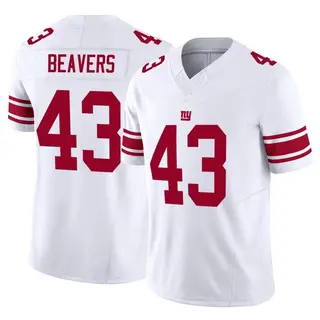 New York Giants Men's Darrian Beavers Limited Vapor F.U.S.E. Jersey - White