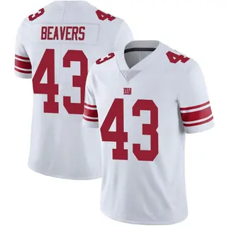 New York Giants Men's Darrian Beavers Limited Vapor Untouchable Jersey - White