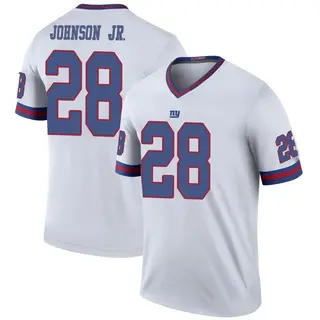 New York Giants Men's Dwayne Johnson Jr. Legend Color Rush Jersey - White