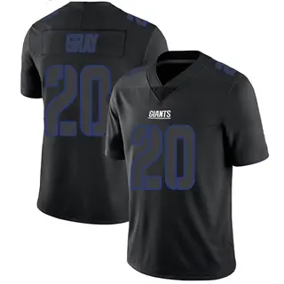 New York Giants Men's Eric Gray Limited Jersey - Black Impact