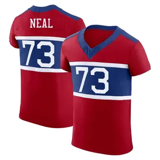 New York Giants Men's Evan Neal Elite Century Alternate Vapor F.U.S.E. Jersey - Red