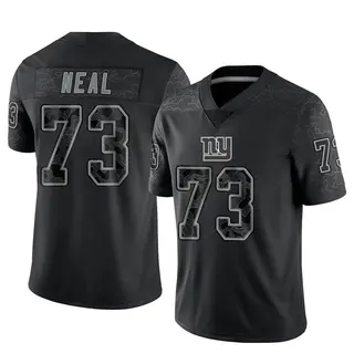 New York Giants Men's Evan Neal Limited Reflective Jersey - Black