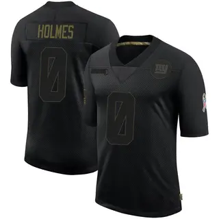 New York Giants Men's Jalyn Holmes Limited 2020 Salute To Service Retired Jersey - Black