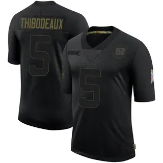 New York Giants Men's Kayvon Thibodeaux Limited 2020 Salute To Service Retired Jersey - Black