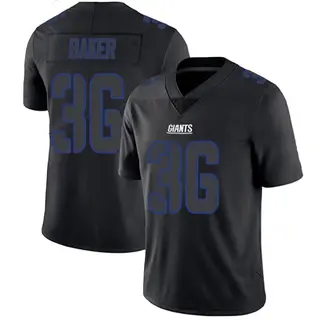 New York Giants Men's Rushawn Baker Limited Jersey - Black Impact