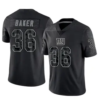 New York Giants Men's Rushawn Baker Limited Reflective Jersey - Black