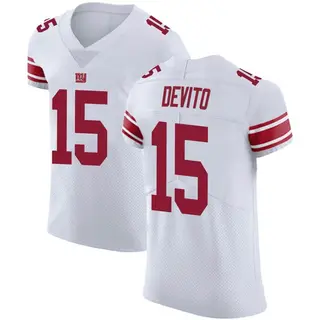 New York Giants Men's Tommy DeVito Elite Vapor Untouchable Jersey - White
