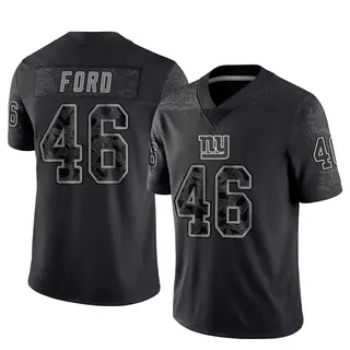 New York Giants Men's Trace Ford Limited Reflective Jersey - Black