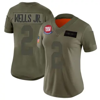 New York Giants Women's Antwane Wells Jr. Limited 2019 Salute to Service Jersey - Camo