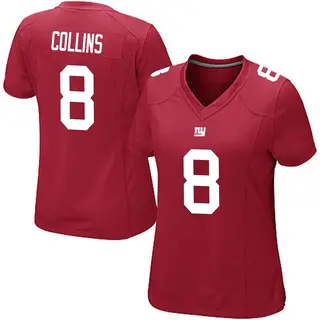 New York Giants Women's Beaux Collins Game Alternate Jersey - Red