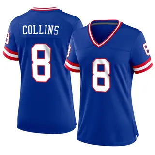 New York Giants Women's Beaux Collins Game Classic Jersey - Royal