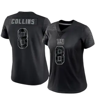 New York Giants Women's Beaux Collins Limited Reflective Jersey - Black