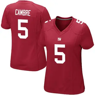 New York Giants Women's Dalen Cambre Game Alternate Jersey - Red