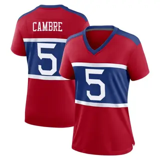 New York Giants Women's Dalen Cambre Game Century Alternate Jersey - Red