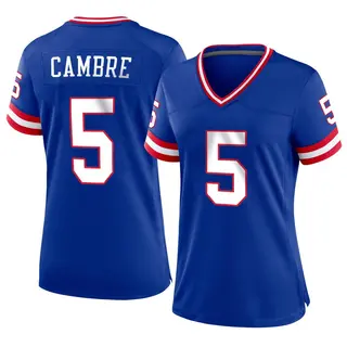 New York Giants Women's Dalen Cambre Game Classic Jersey - Royal