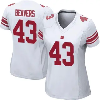 New York Giants Women's Darrian Beavers Game Jersey - White