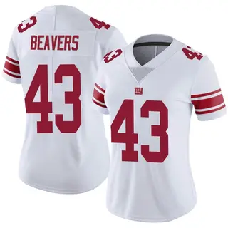 New York Giants Women's Darrian Beavers Limited Vapor Untouchable Jersey - White