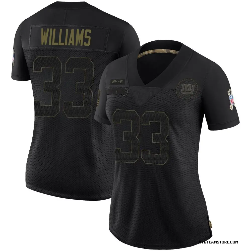 New York Giants Women's Dee Williams Limited 2020 Salute To Service Jersey - Black