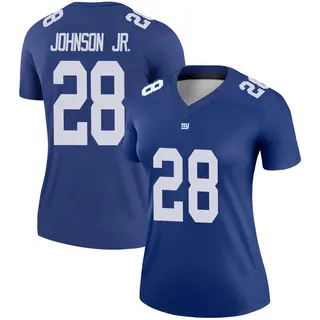 New York Giants Women's Dwayne Johnson Jr. Legend Jersey - Royal