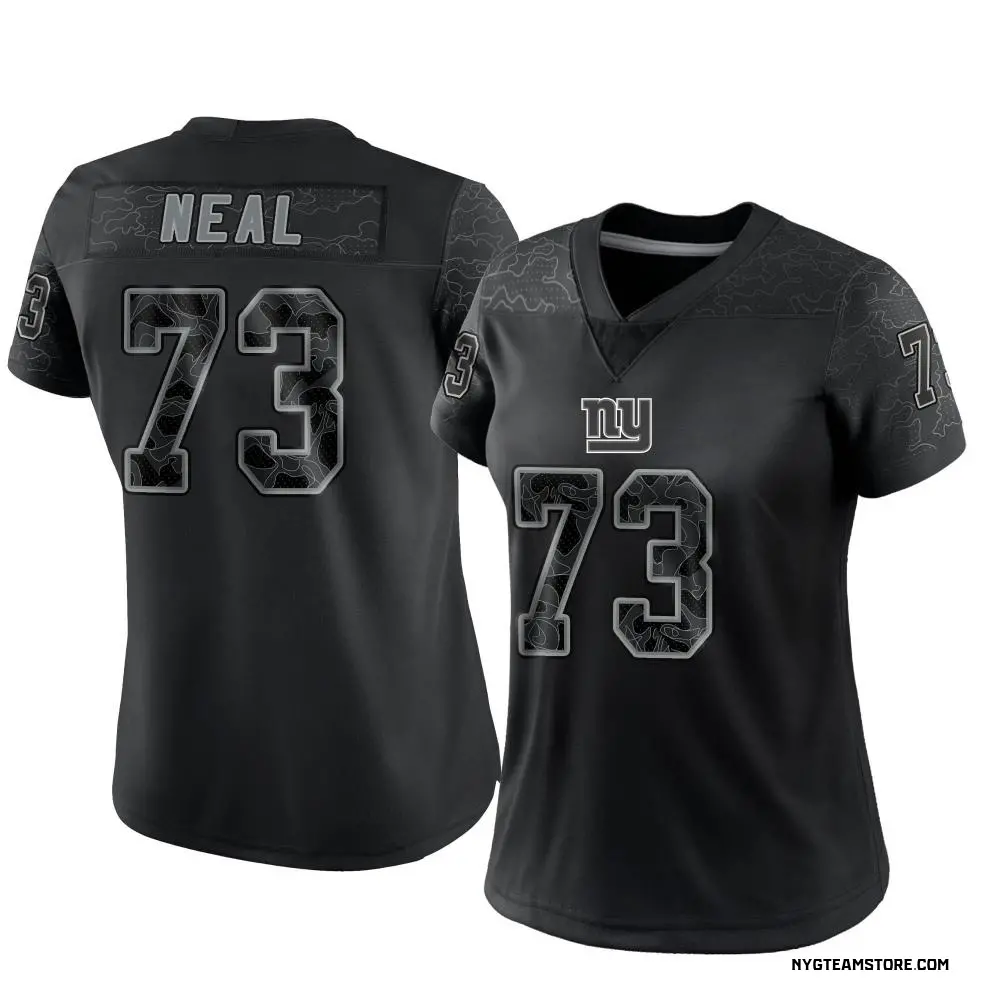 New York Giants Women's Evan Neal Limited Reflective Jersey - Black