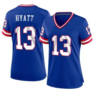 New York Giants Women's Jalin Hyatt Game Classic Jersey - Royal