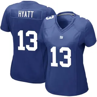 New York Giants Women's Jalin Hyatt Game Team Color Jersey - Royal