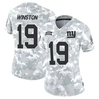 New York Giants Women's Jameis Winston Limited 2024 Salute to Service Jersey - Arctic Camo