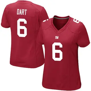 New York Giants Women's Jaxson Dart Game Alternate Jersey - Red