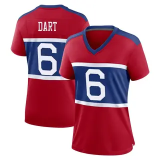 New York Giants Women's Jaxson Dart Game Century Alternate Jersey - Red