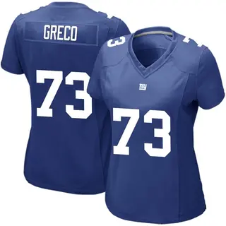 New York Giants Women's John Greco Game Team Color Jersey - Royal