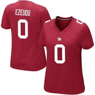 New York Giants Women's Joshua Ezeudu Game Alternate Jersey - Red