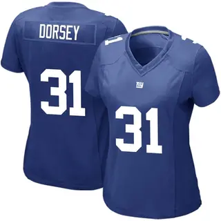 New York Giants Women's Khalil Dorsey Game Team Color Jersey - Royal