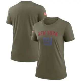 New York Giants Women's Legend 2022 Salute To Service T-Shirt - Olive