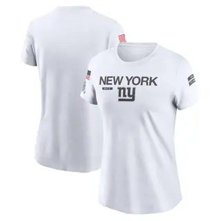 New York Giants Women's Legend 2024 Salute To Service Performance T-Shirt - White