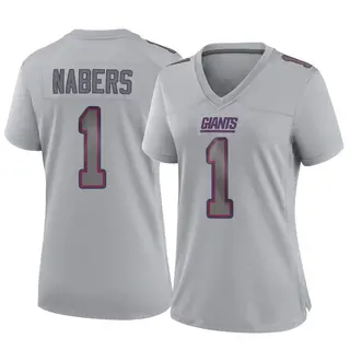 New York Giants Women's Malik Nabers Game Atmosphere Fashion Jersey - Gray