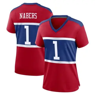 New York Giants Women's Malik Nabers Game Century Alternate Jersey - Red
