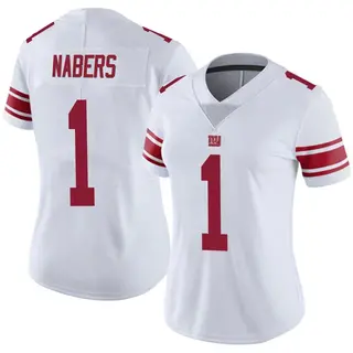 New York Giants Women's Malik Nabers Limited Vapor Untouchable Jersey - White