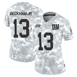 New York Giants Women's Odell Beckham Jr. Limited 2024 Salute to Service Jersey - Arctic Camo