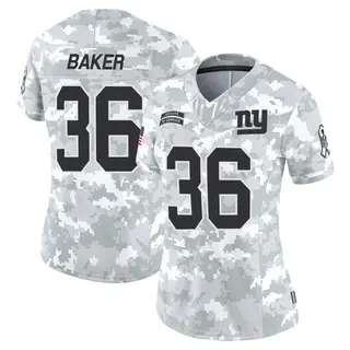 New York Giants Women's Rushawn Baker Limited 2024 Salute to Service Jersey - Arctic Camo