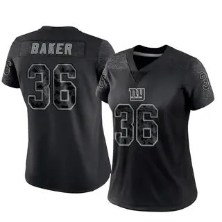New York Giants Women's Rushawn Baker Limited Reflective Jersey - Black