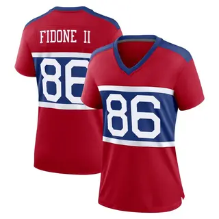 New York Giants Women's Thomas Fidone II Game Century Alternate Jersey - Red
