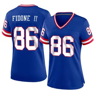 New York Giants Women's Thomas Fidone II Game Classic Jersey - Royal