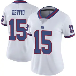 New York Giants Women's Tommy DeVito Limited Color Rush Jersey - White