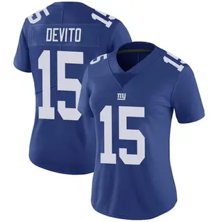 New York Giants Women's Tommy DeVito Limited Team Color Vapor Untouchable Jersey - Royal