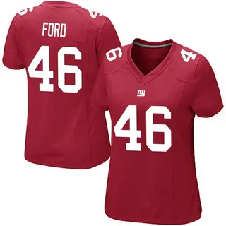 New York Giants Women's Trace Ford Game Alternate Jersey - Red