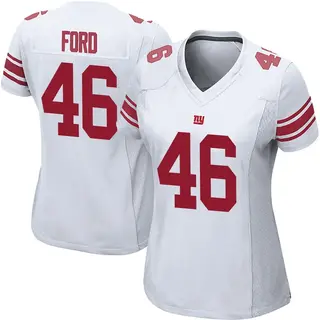 New York Giants Women's Trace Ford Game Jersey - White