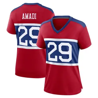 New York Giants Women's Ugo Amadi Game Century Alternate Jersey - Red